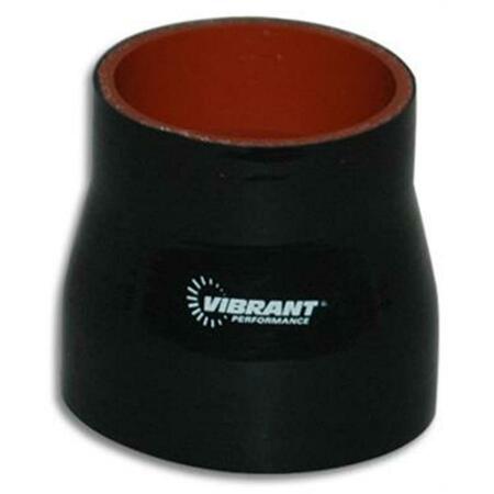VIBRANT 4 Ply Reinforced Silicone Sleeve Connector- Black V32-2764